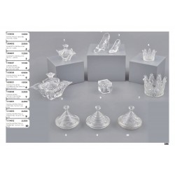 SCARPETTA E CORONA IN VETRO